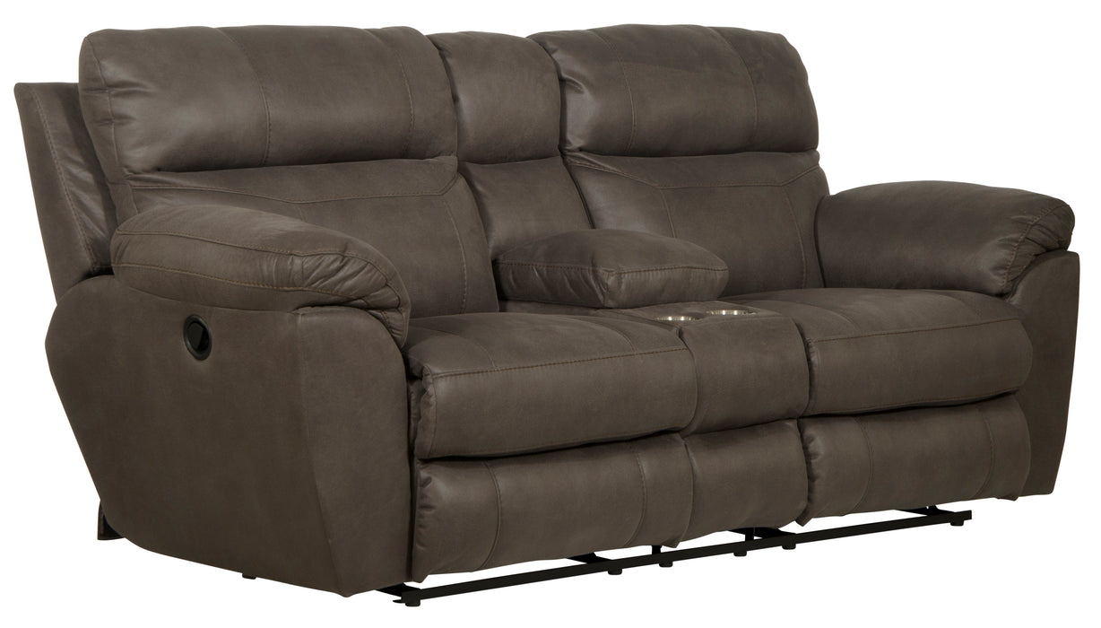 Atlas Reclining Console Loveseat - Gibson McDonald Furniture & Mattress 