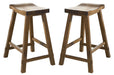 Liberty Furniture Creations II 24 Inch Sawhorse Barstool in Tobacco Finish (Set of 2) image
