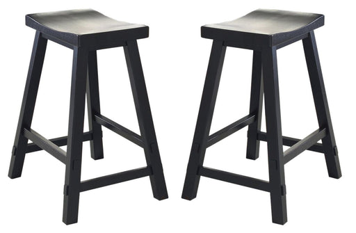 Liberty Furniture Creations II 30 Inch Sawhorse Barstool in Black (Set of 2) image