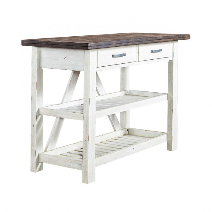 Farmhouse Server in White/Oak image