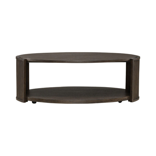 City View Oval Cocktail Table in Coffee Bean - Gibson McDonald Furniture & Mattress 
