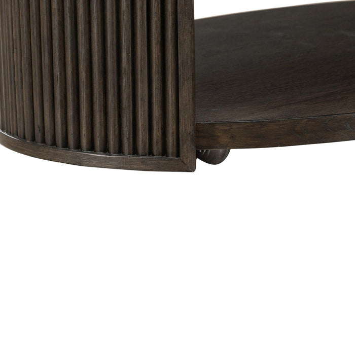 City View Oval Cocktail Table in Coffee Bean - Gibson McDonald Furniture & Mattress 
