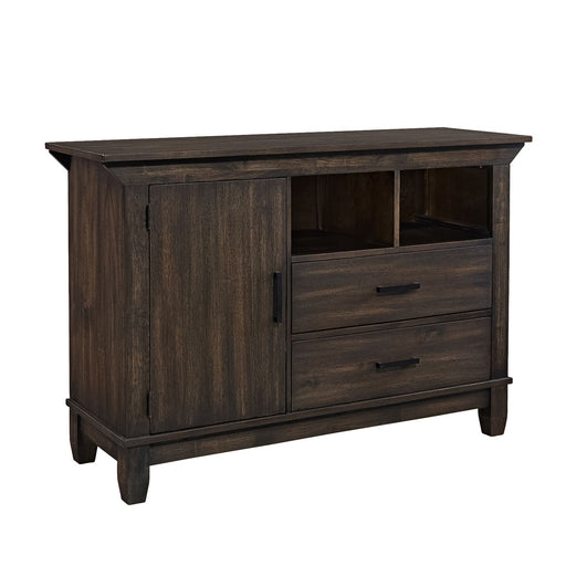 Double Bridge Sideboard in Dark Chestnut - Gibson McDonald Furniture & Mattress 