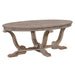 Greystone Mill Oval Cocktail Table in Stone White - Gibson McDonald Furniture & Mattress 