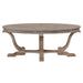 Greystone Mill Oval Cocktail Table in Stone White - Gibson McDonald Furniture & Mattress 