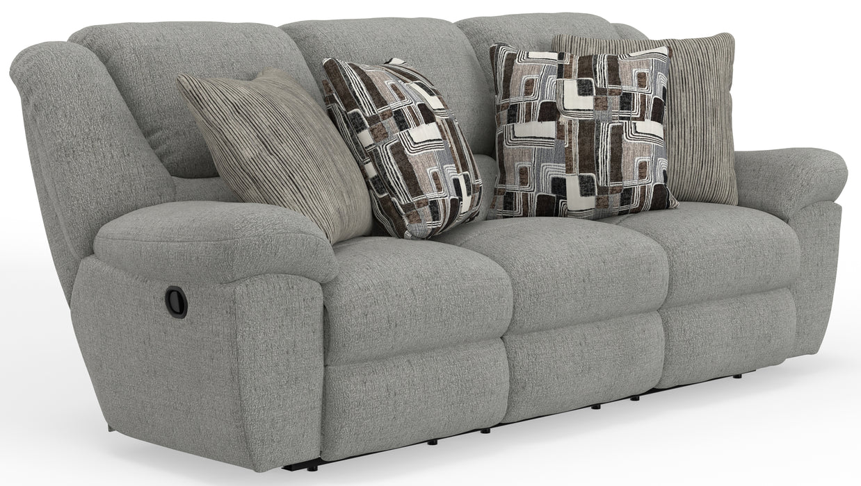 Trifecta Sofa w/3 Recliners and Drop Down Table - Gibson McDonald Furniture & Mattress 