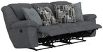 Trifecta Sofa w/3 Recliners and Drop Down Table - Gibson McDonald Furniture & Mattress 
