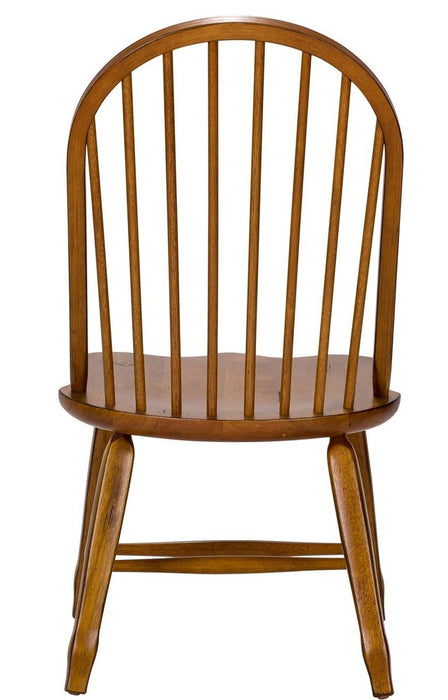 Liberty Furniture Treasures Bow Back Side Chair in Oak (Set of 2)