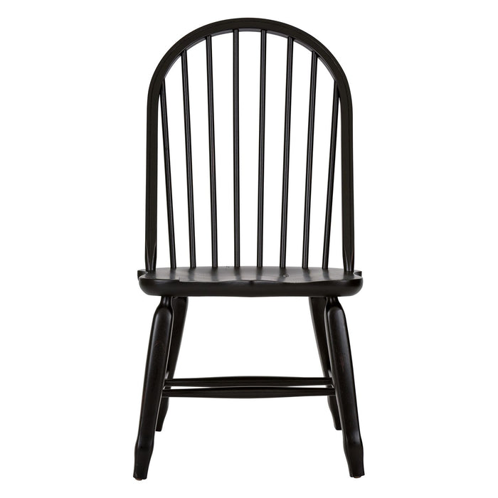 Treasures Bow Back Side Chair - Black image