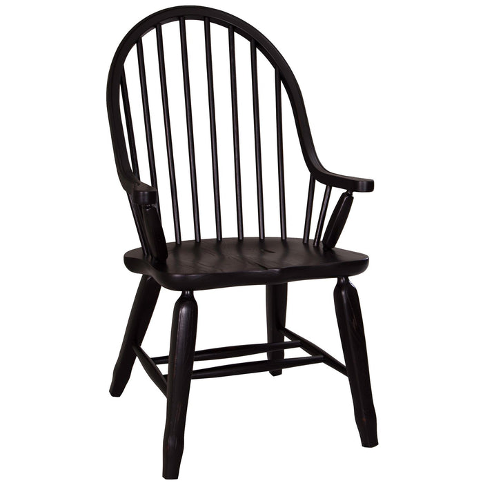 Treasures Bow Back Arm Chair - Black image