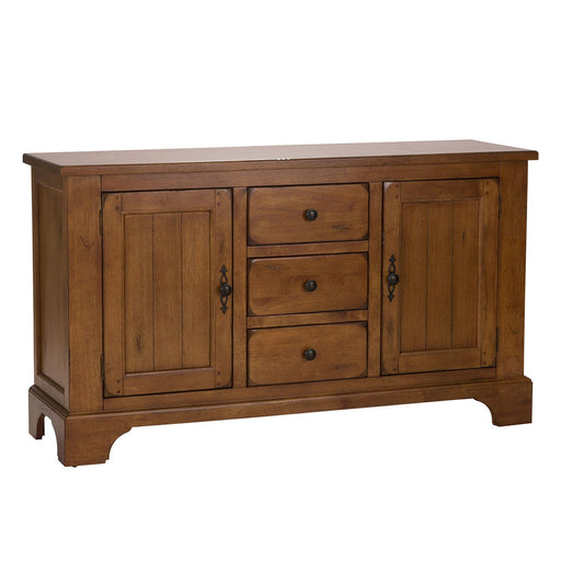 Treasures Buffet in Rustic Oak Finish - Gibson McDonald Furniture & Mattress 