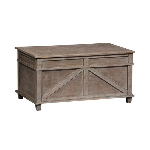 Parkland Falls Storage Trunk in Weathered Taupe - Gibson McDonald Furniture & Mattress 