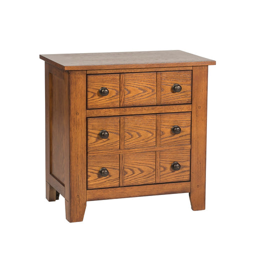 Grandpa's Cabin Nightstand in Age Oak - Gibson McDonald Furniture & Mattress 