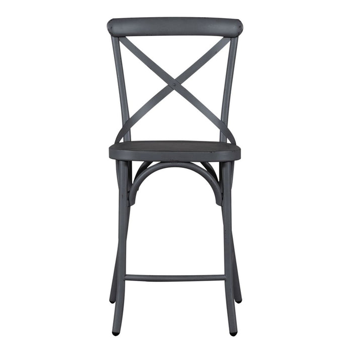 Liberty Furniture Vintage Series X Back Counter Chair in Grey image