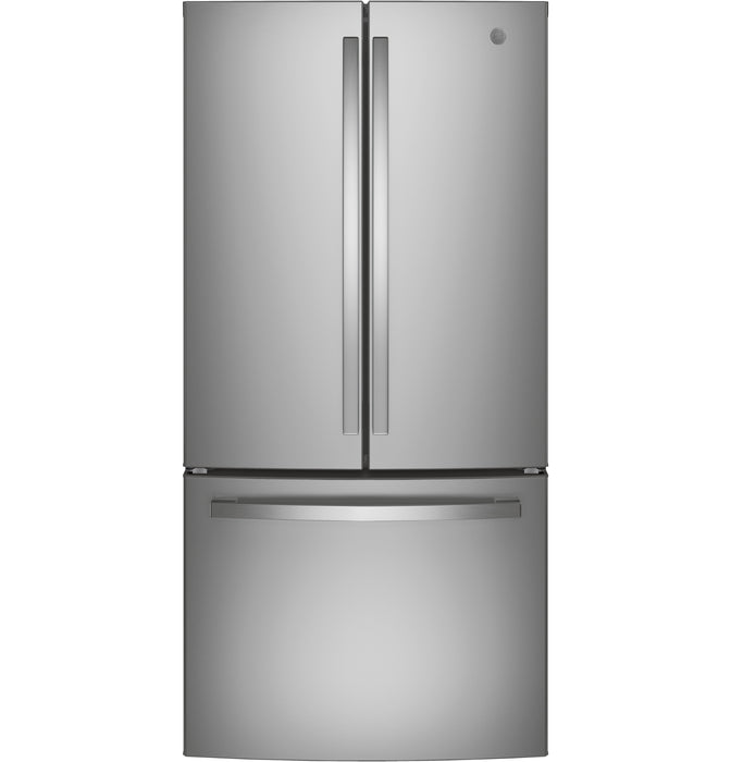 GE¨ ENERGY STAR¨ 18.6 Cu. Ft. Counter-Depth French-Door Refrigerator - Gibson McDonald Furniture & Mattress 
