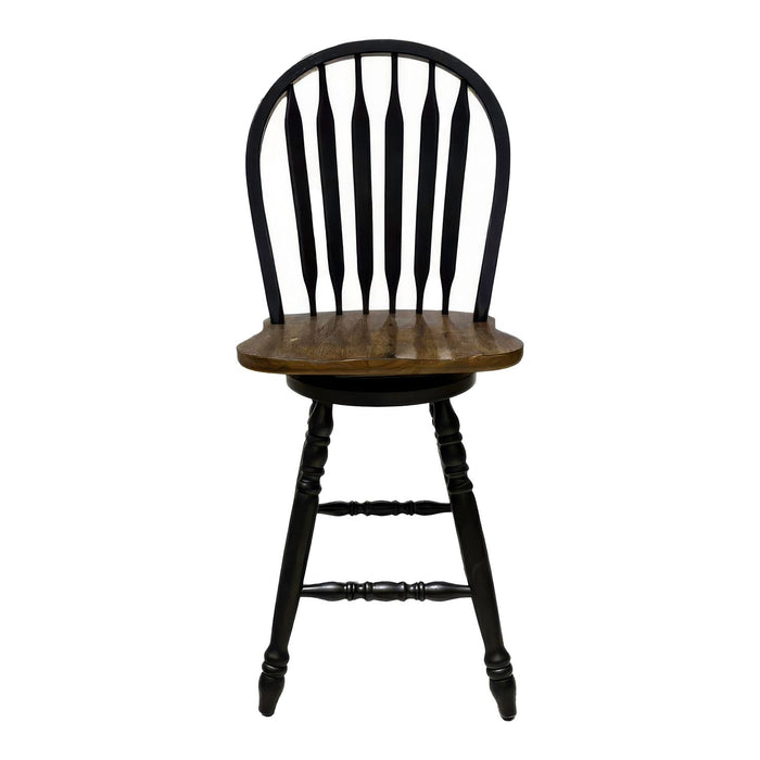 Carolina Crossing Windsor Swivel Counter Chair - Black image