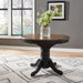 Carolina Crossing Pedestal Table Set- Black - Gibson McDonald Furniture & Mattress 