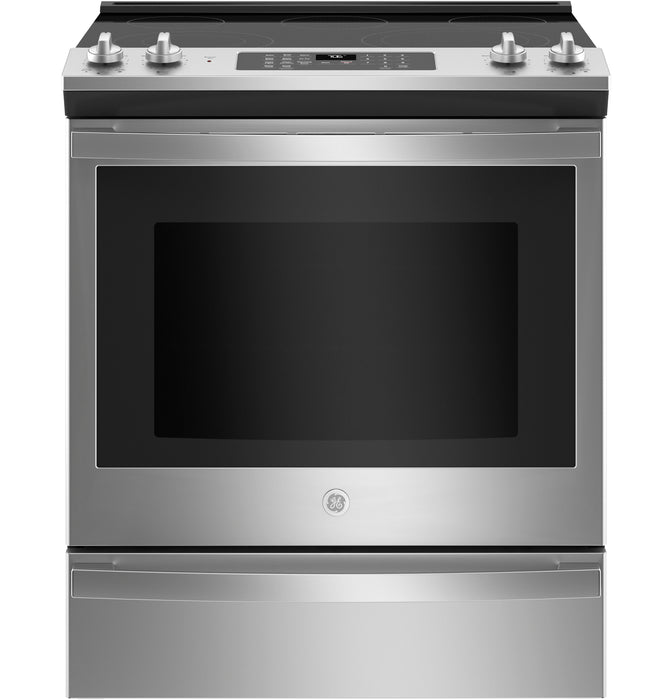 GE¨ 30" Slide-In Electric Convection Range with No Preheat Air Fry