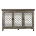 Liberty Furniture Westridge 3 Door Accent Cabinet in Wire Brushed Gray and White image