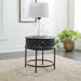 Liberty Furniture Stella Accent End Table in Chalkboard Black EST SHIP TIME APPX 4 WEEKS image