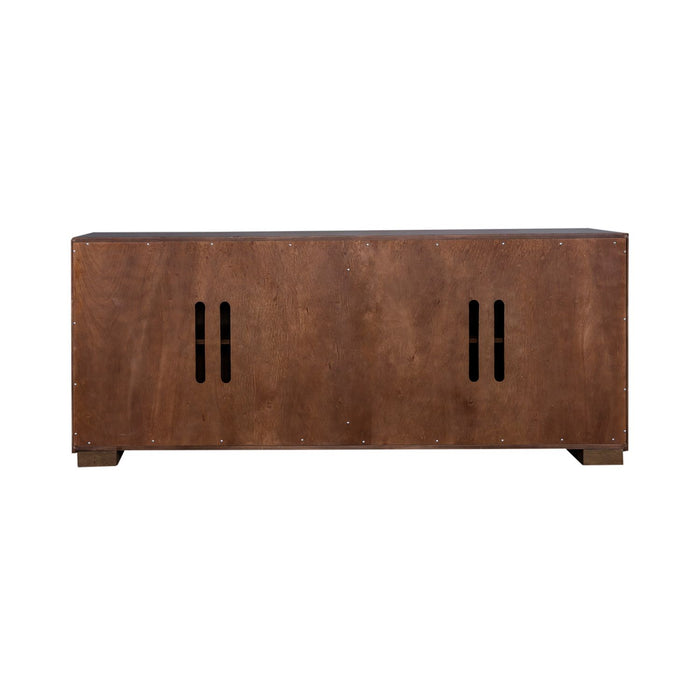 Easton 82 Inch TV Console in Coffee Bean