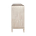 Kinsley 4 Door Accent Cabinet in Washed Taupe & Silver Champagne EST SHIP TIME APPX 4 WEEKS image