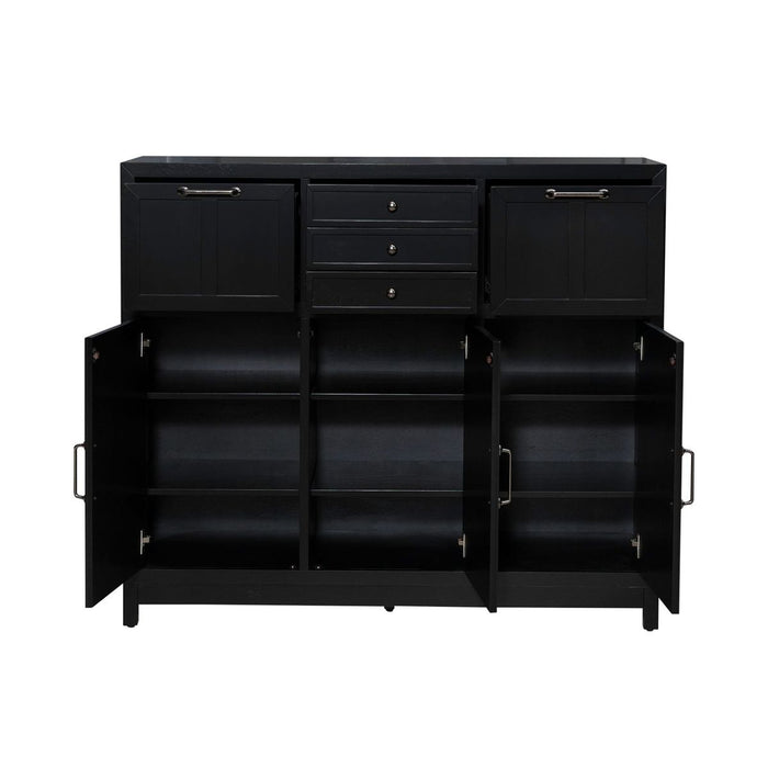 Liberty Furniture Capeside Cottage Buffet in Royal Black