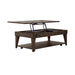 Arrowcreek Lift Top Cocktail Table in Weathered Stone - Gibson McDonald Furniture & Mattress 