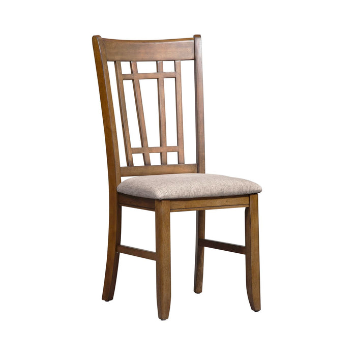 Santa Rosa II Lattice Back Side Chair (Set of 2) in Antique Honey - Gibson McDonald Furniture & Mattress 
