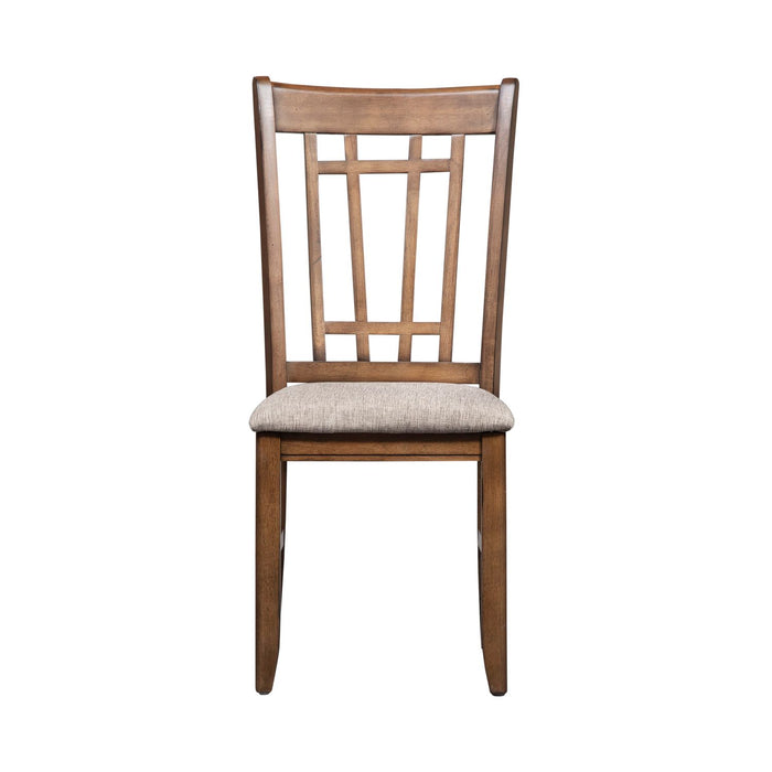 Santa Rosa II Lattice Back Side Chair (Set of 2) in Antique Honey - Gibson McDonald Furniture & Mattress 