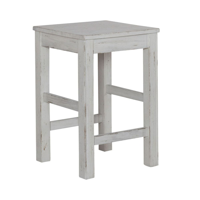 Liberty Furniture River Place Console Stool in Riverstone White & Tobacco image