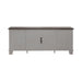 River Place Entertainment Console in Riverstone White/Tobacco - Gibson McDonald Furniture & Mattress 