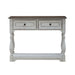 Magnolia Manor Hall Console in Antique White & Weathered Bark EST SHIP TIME APPX 4 WEEKS - Gibson McDonald Furniture & Mattress 