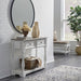 Liberty Furniture Magnolia Manor Hall Console in Antique White & Weathered Bark EST SHIP TIME APPX 4 WEEKS image