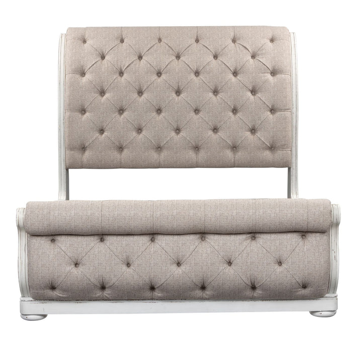 Magnolia Manor Queen Uph Sleigh Bed, Dresser & Mirror, Chest