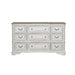 Magnolia Manor Leg 9 Drawer Dresser in Antique White image