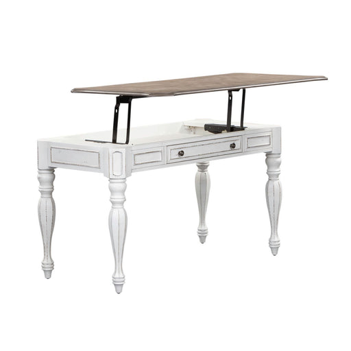 Magnolia Manor Lift Top Writing Desk in Antique White - Gibson McDonald Furniture & Mattress 