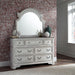 Magnolia Manor Uph Sleigh Bed, Dresser & Mirror image