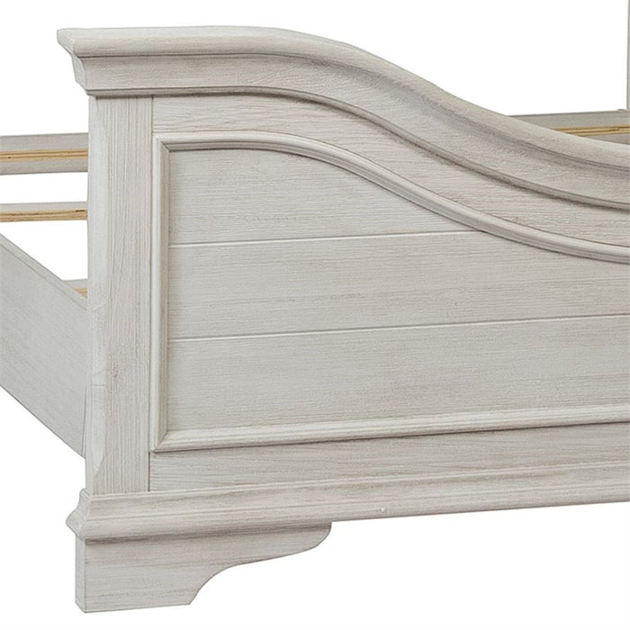 Liberty Furniture Bayside King Panel Bed in Antique White