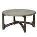 Cascade Round Cocktail Table in Wire Brush Rustic Brown - Gibson McDonald Furniture & Mattress 