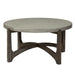 Cascade Round Cocktail Table in Wire Brush Rustic Brown - Gibson McDonald Furniture & Mattress 