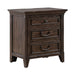 Paradise Valley Nightstand with Charging Station in Saddle Brown - Gibson McDonald Furniture & Mattress 