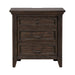 Paradise Valley Nightstand with Charging Station in Saddle Brown - Gibson McDonald Furniture & Mattress 