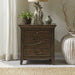 Paradise Valley Nightstand with Charging Station in Saddle Brown image