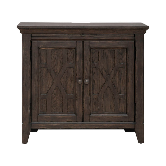 Paradise Valley 2 Door Bedside Chest with Charging Station in Saddle Brown - Gibson McDonald Furniture & Mattress 