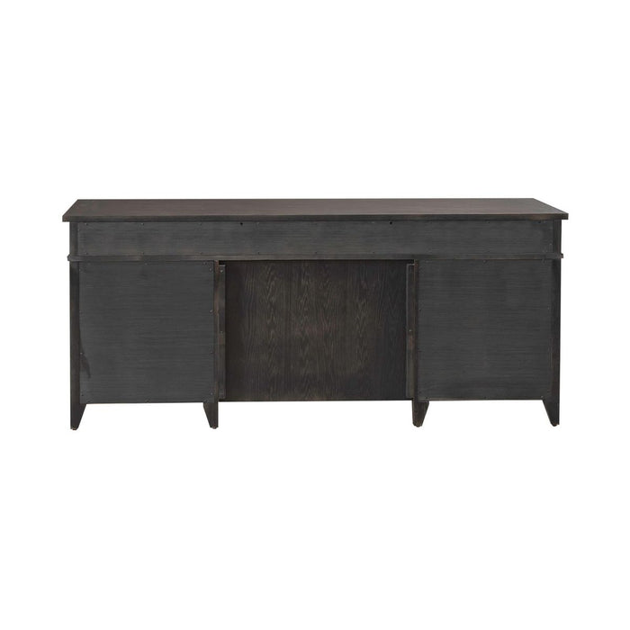 Liberty Furniture Paradise Valley Executive Credenza in Saddle Brown