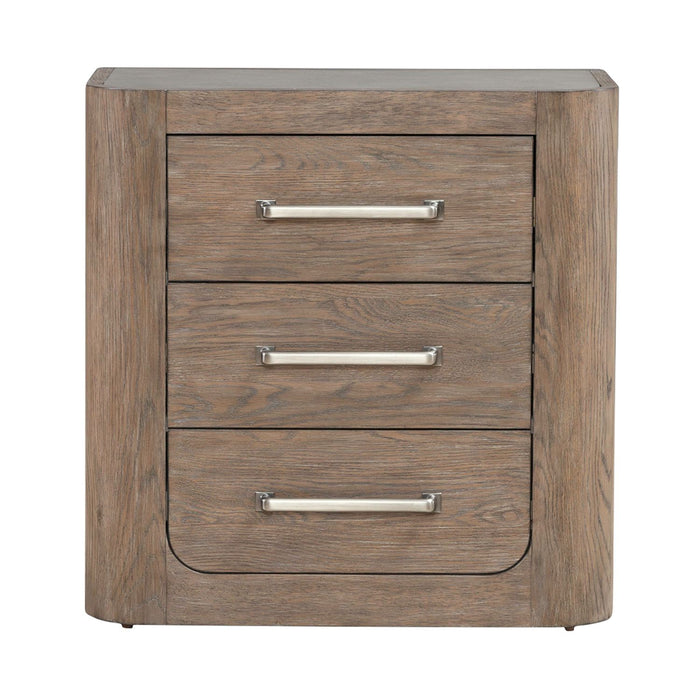 South Bend Nightstand w/ Charging Station in Burnished Clay - Gibson McDonald Furniture & Mattress 