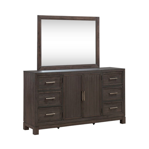 Modern Edge Dresser & Mirror - Gibson McDonald Furniture & Mattress 