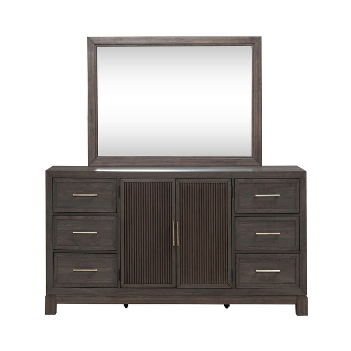 Modern Edge Dresser & Mirror - Gibson McDonald Furniture & Mattress 