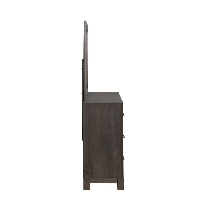 Modern Edge Dresser & Mirror - Gibson McDonald Furniture & Mattress 